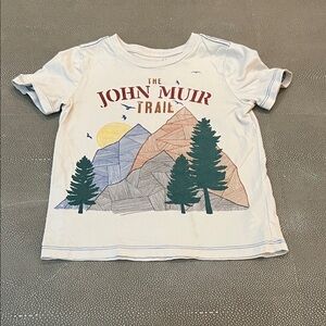 Peek Kids Tee with Mountain and Tree Print